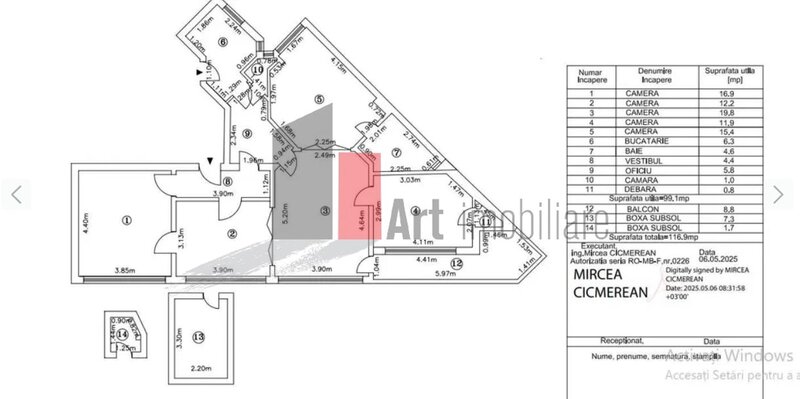 Lascar Catargiu, apartament 5 camere
